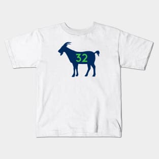 MIN GOAT - 32 - White Kids T-Shirt